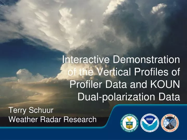 interactive demonstration of the vertical profiles of profiler data and koun dual polarization data