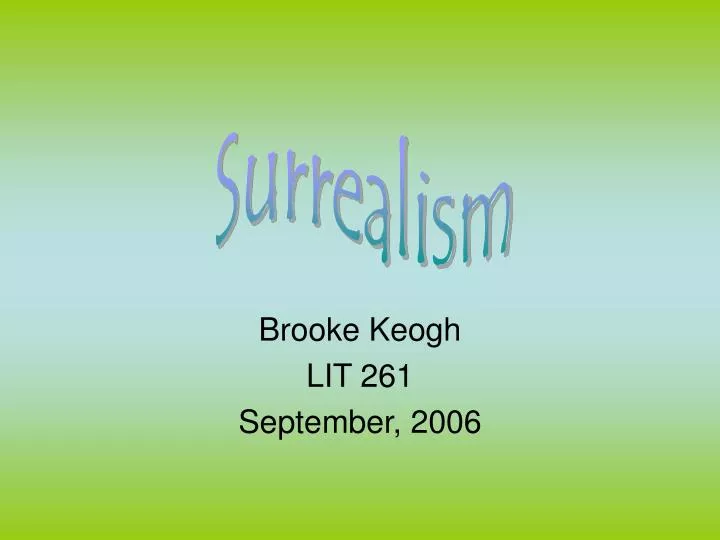brooke keogh lit 261 september 2006