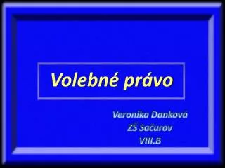 volebn pr vo