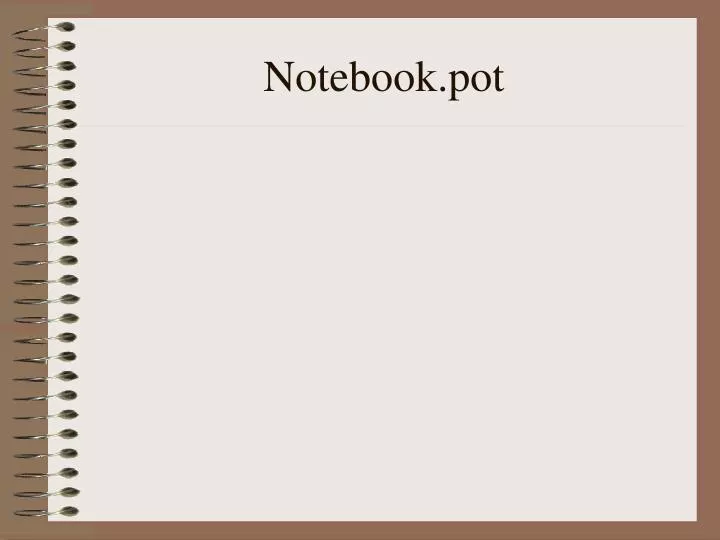 notebook pot