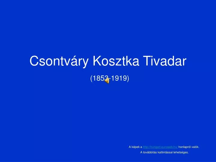 csontv ry kosztka tivadar