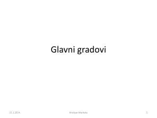 glavni gradovi