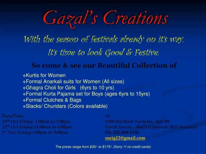gazal s creations