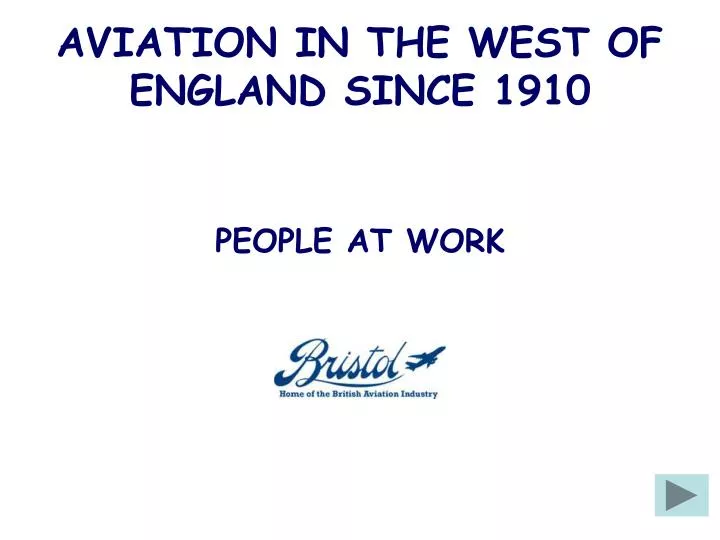 aviation in the west of england since 1910