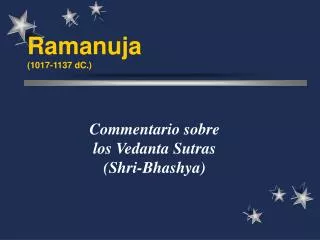 ramanuja 1017 1137 dc