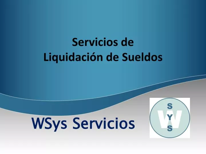 servicios de liquidaci n de sueldos