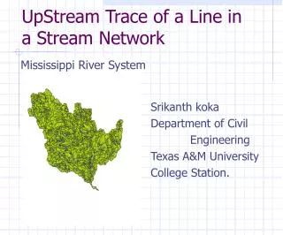 UpStream Trace of a Line in a Stream Network