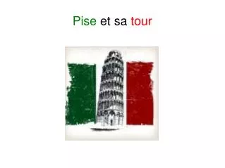 Pise et sa tour