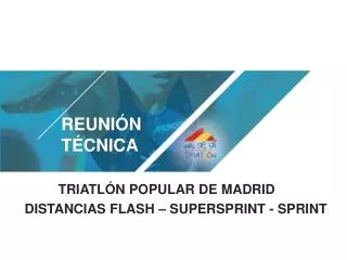 triatl n popular de madrid distancias flash supersprint sprint
