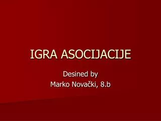 igra asocijacije