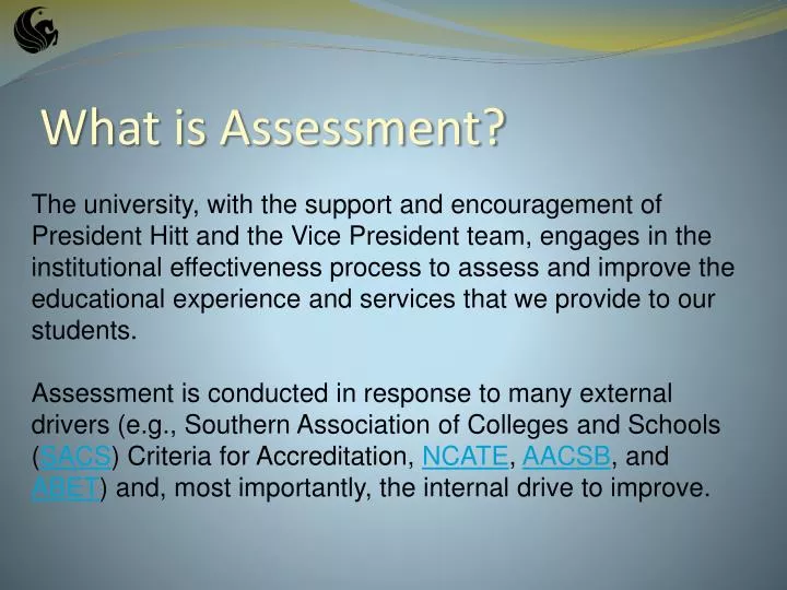 what is assessment