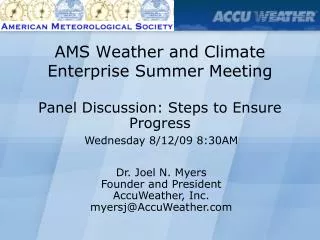 ams weather and climate enterprise summer meeting