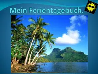 mein ferientagebuch