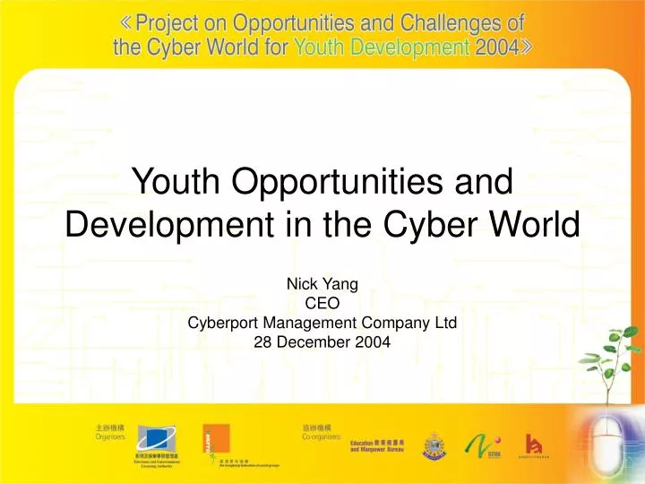 youth opportunities and development in the cyber world