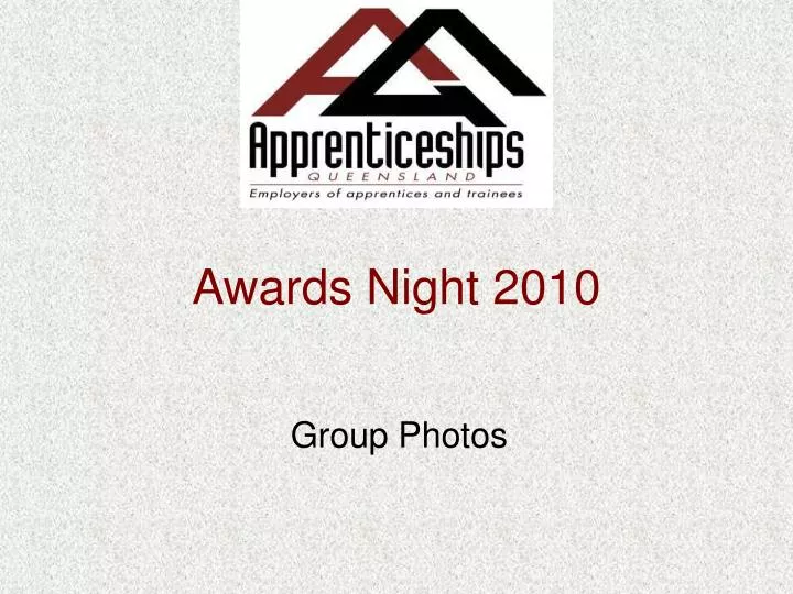 awards night 2010