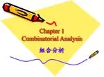 Chapter 1 Combinatorial Analysis - slide 1