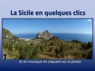la sicile en quelques clics