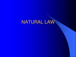 NATURAL LAW