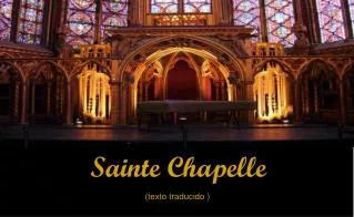 sainte chapelle