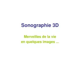 sonographi e 3d