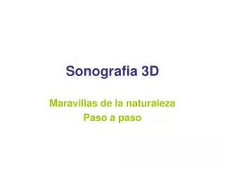 sonografia 3d