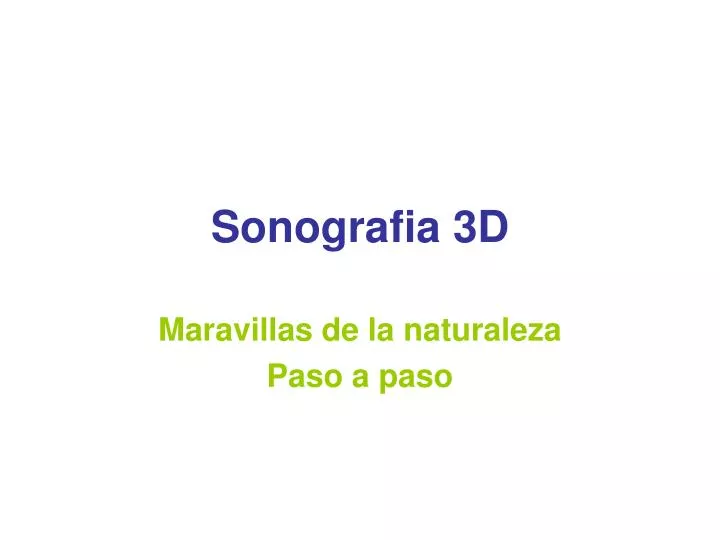 sonografia 3d