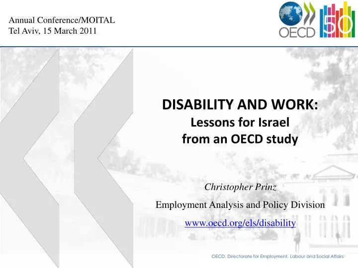 disability and work lessons for israel from an oecd study