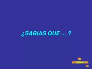 sabias que