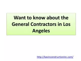 General Contractor Residential Los Angeles