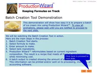 Batch Creation Tool - Introduction