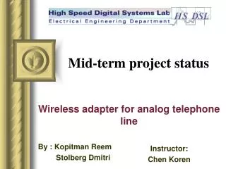 mid term project status