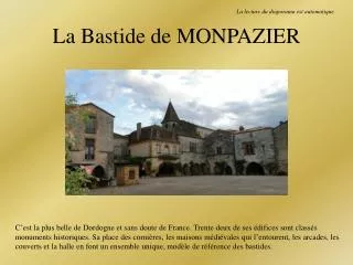 la bastide de monpazier