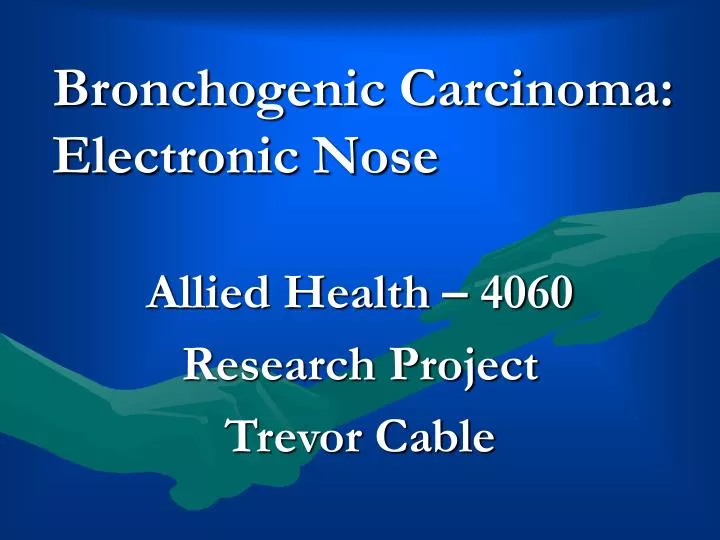 bronchogenic carcinoma electronic nose