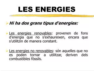 les energies