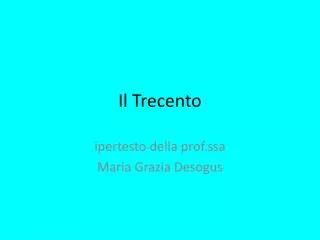 il trecento