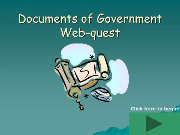 documents of government web quest