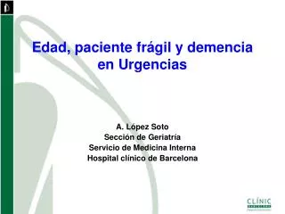 edad paciente fr gil y demencia en urgencias