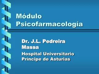 m dulo psicofarmacolog a