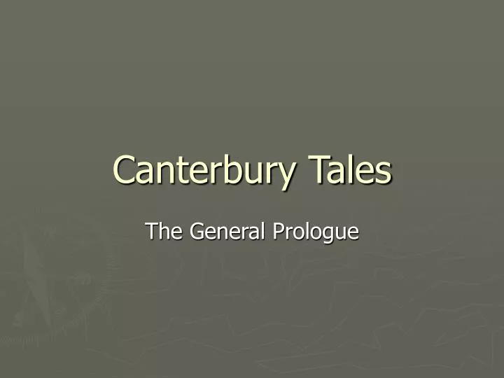 canterbury tales