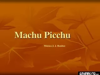 machu picchu
