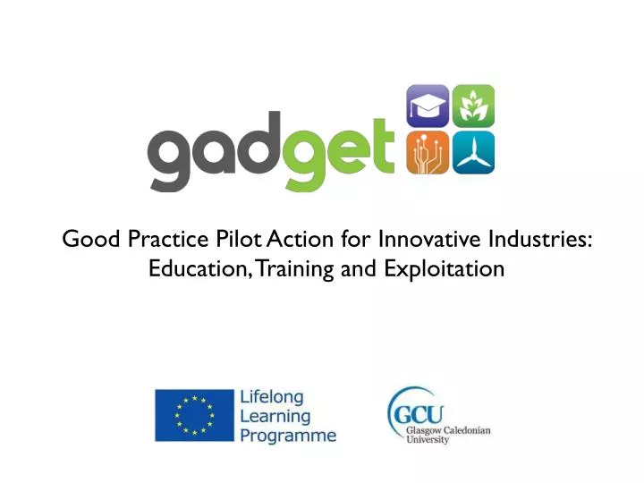 good practice pilot action for innovative industries education training and exploitation
