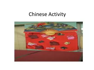chinese activity