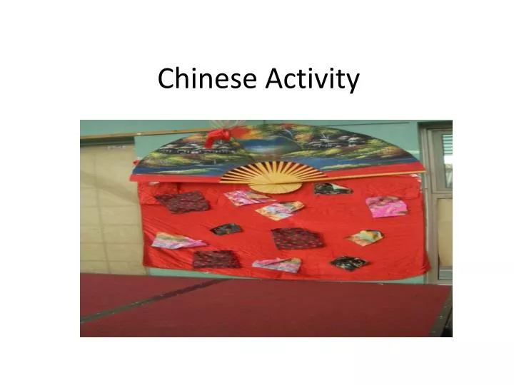 chinese activity