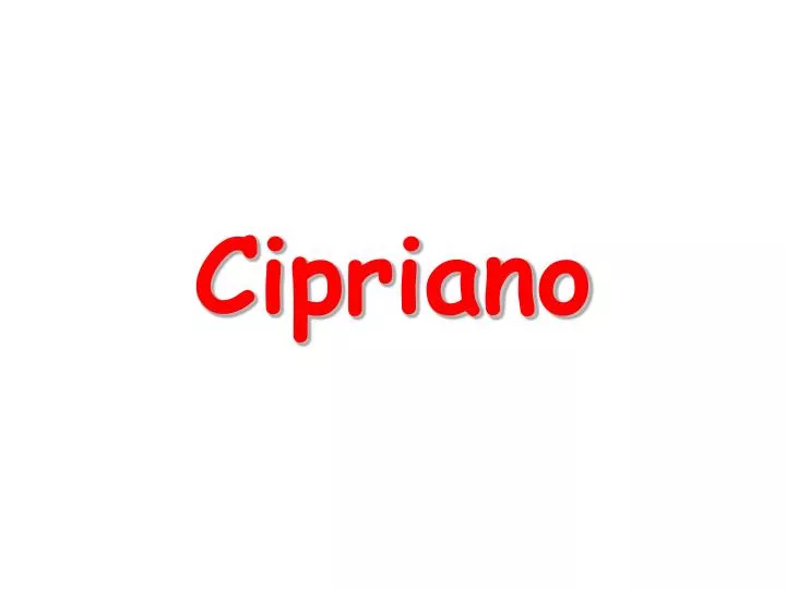 cipriano