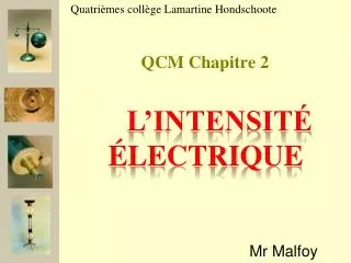 qcm chapitre 2