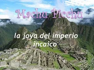 machu picchu