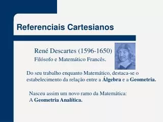 referenciais cartesianos