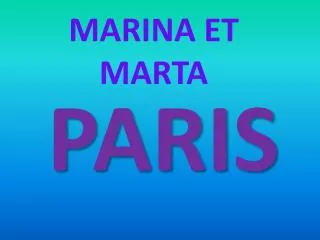marina et marta