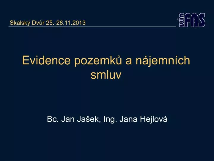 evidence pozemk a n jemn ch smluv