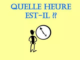 quelle heure est il